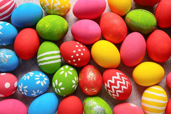 Mnoho Barevných Velikonoční Vajíčka Jako Pozadí — Stock fotografie