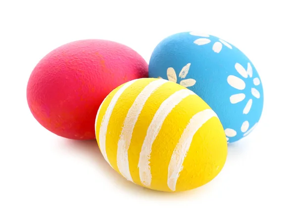 Beautiful Easter Eggs White Background — Stock Photo, Image