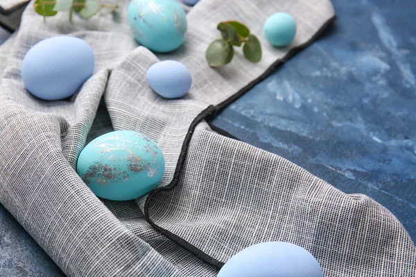 Beautiful Easter Eggs Color Background — Stock Photo, Image