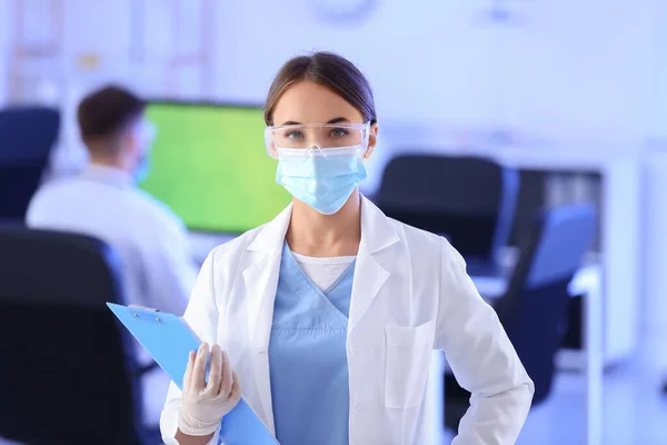 Portrait Young Scientist Laboratory — Stock Photo, Image