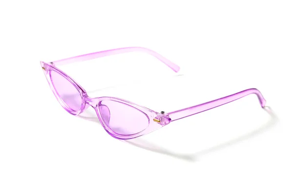 Óculos Sol Elegantes Fundo Branco — Fotografia de Stock