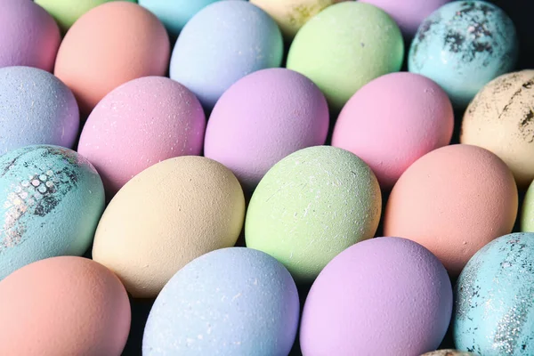 Many Colorful Easter Eggs Background — Stock Photo, Image