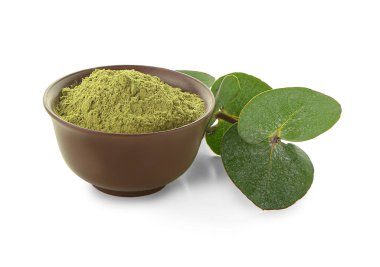 Beyaz arka planda kına ile bovling