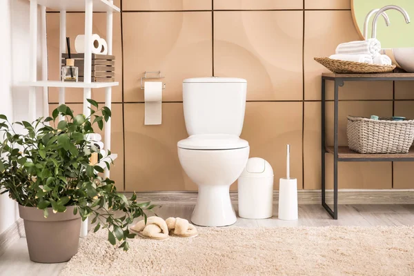 Stilvolles Interieur Der Modernen Toilette — Stockfoto