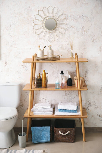 Stylish interior of modern restroom