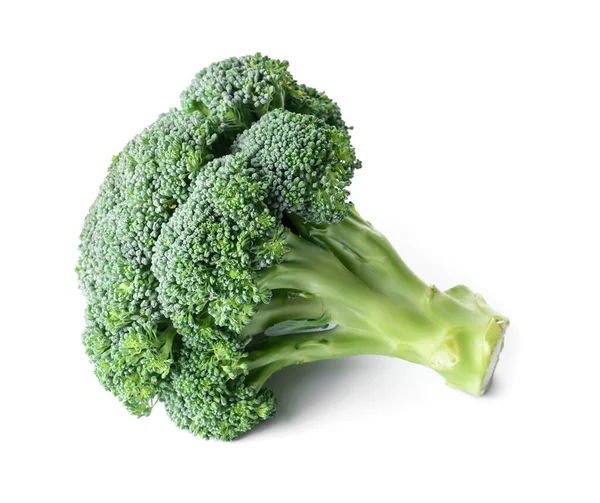 Verse Broccoli Kool Witte Achtergrond — Stockfoto