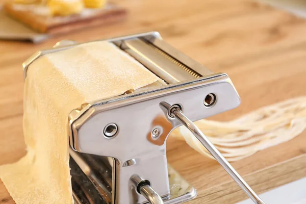 Pasta Maker Dough Table Kitchen — Stock Photo, Image