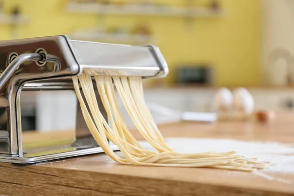 Pasta Maker Dough Table Kitchen — Stock Photo, Image