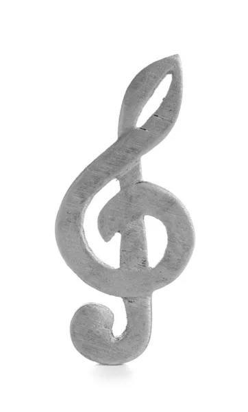 Violin Clef White Background — Stock Photo, Image