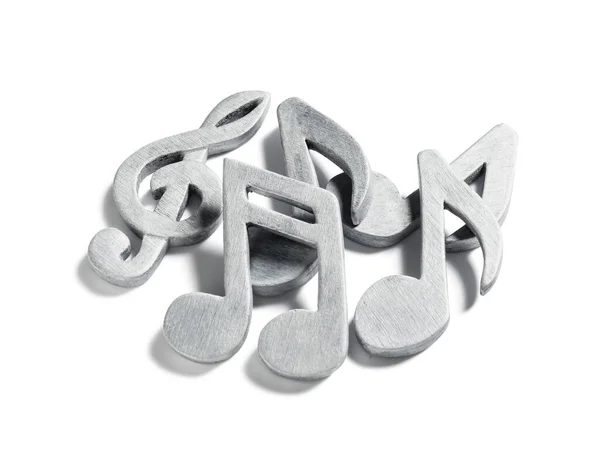 Music Notes White Background — Stock Photo, Image