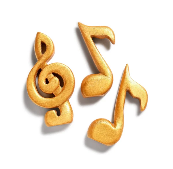 Music Notes White Background — Stock Photo, Image