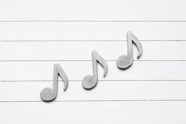 Music Notes Light Background — Stock Photo, Image