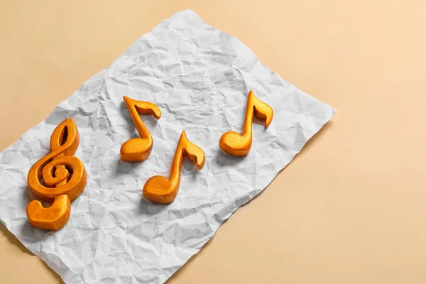 Music Notes Color Background — Stock Photo, Image