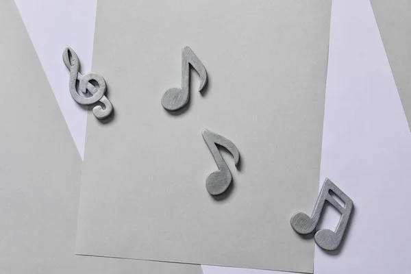 Music Notes Color Background — Stock Photo, Image