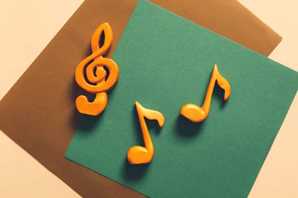 Music Notes Color Background — Stock Photo, Image