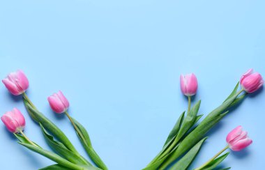 Renkli arkaplanda güzel çiçekler