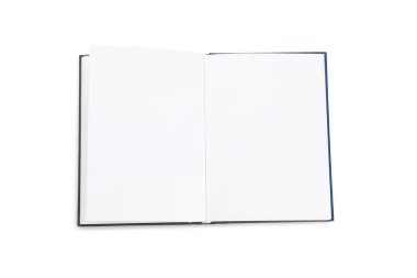 Beyaz arkaplan üzerine boş kitap