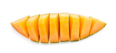 Beyaz arka planda tatlı karpuz