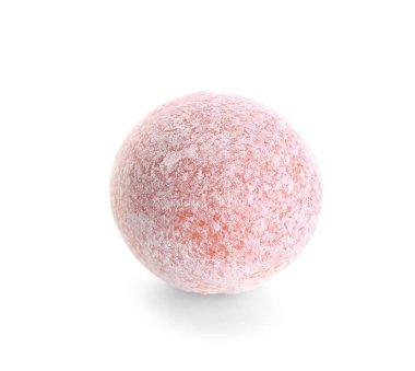 Beyaz arkaplanda sakız çiğneme