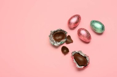 Renkli çikolata yumurtaları