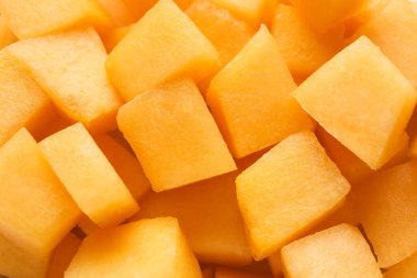 Tatlı olgun kavun arka planda