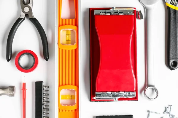 Set Construction Tools White Background — Stock Photo, Image