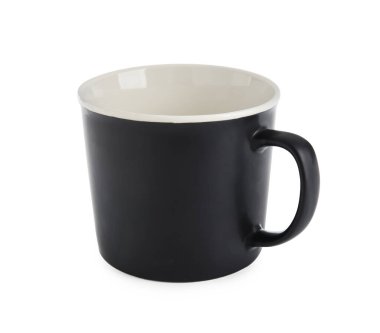 Beyaz arkaplanda boş bardak