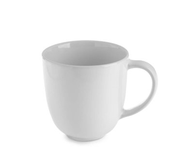 Beyaz arkaplanda boş bardak