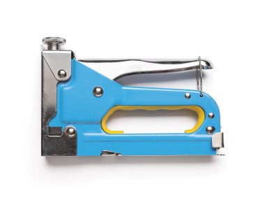 Beyaz arka planda modern inşaat zımbası