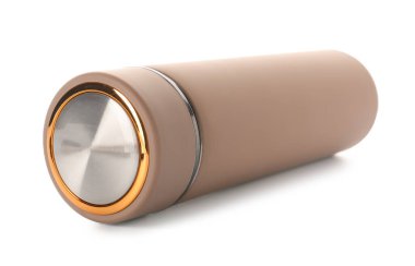 Beyaz arkaplanda modern termos