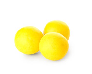 Beyaz arka planda lezzetli sakız çiğneme