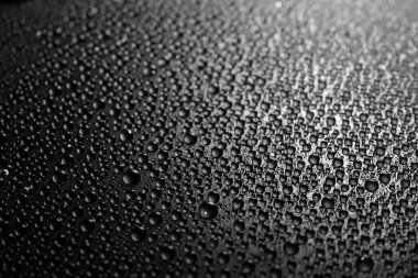 Koyu arkaplanda su damlaları