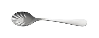 Beyaz arkaplanda temiz kaşık