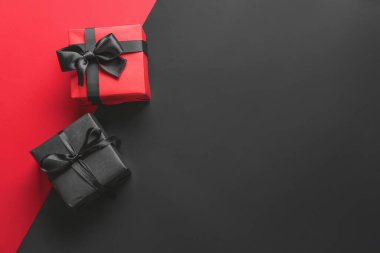 Arkaplanda hediye kutuları