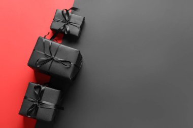 Arkaplanda hediye kutuları