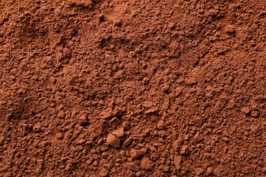 Arka plan olarak kakao tozu yığını