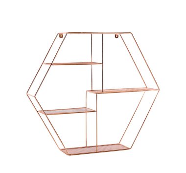 Beyaz arkaplanda modern boş raf