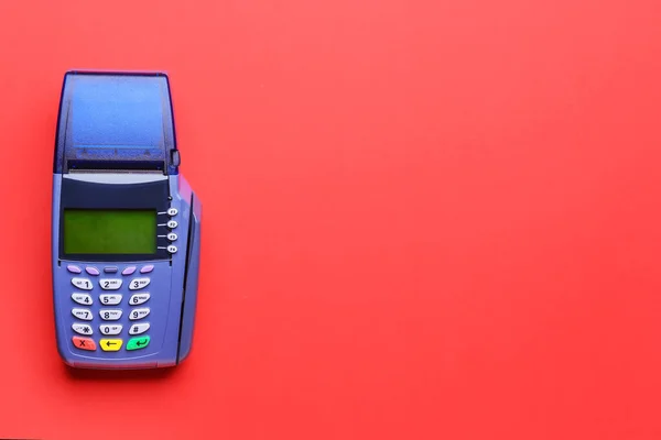 Payment Terminal Color Background — Stock Photo, Image