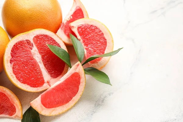 Fresh Grapefruits Light Background — Stock Photo, Image