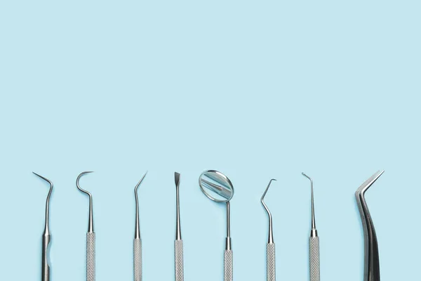 Dentist Tools Color Background — Stock Photo, Image
