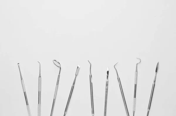 Dentist Tools Light Background — Stock Photo, Image