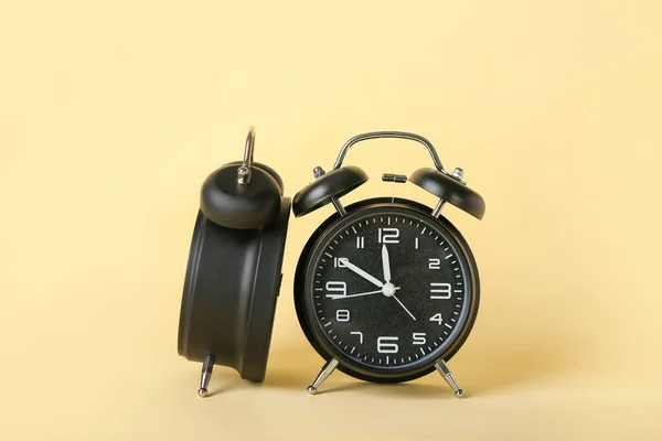 Alarm Clocks Color Background — Stock Photo, Image