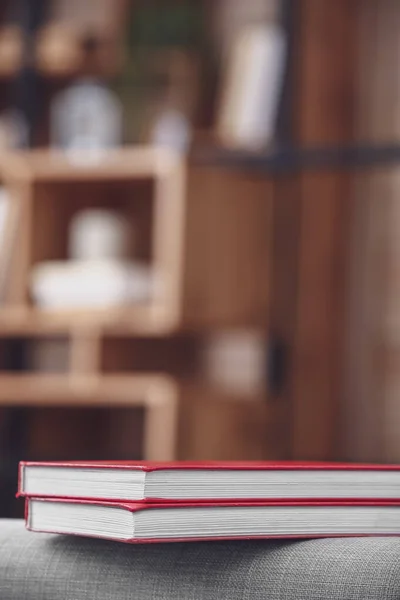 Stack Med Böcker Rummet Närbild — Stockfoto