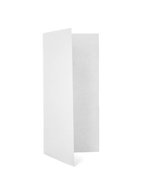 Beyaz arkaplan üzerine boş broşür