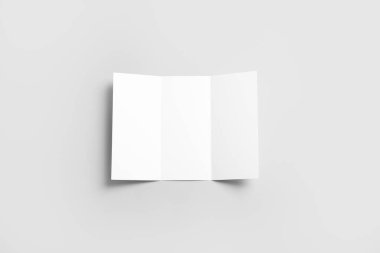 Işık arkaplanı üzerine boş broşür