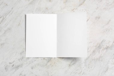 Işık arkaplanı üzerine boş broşür