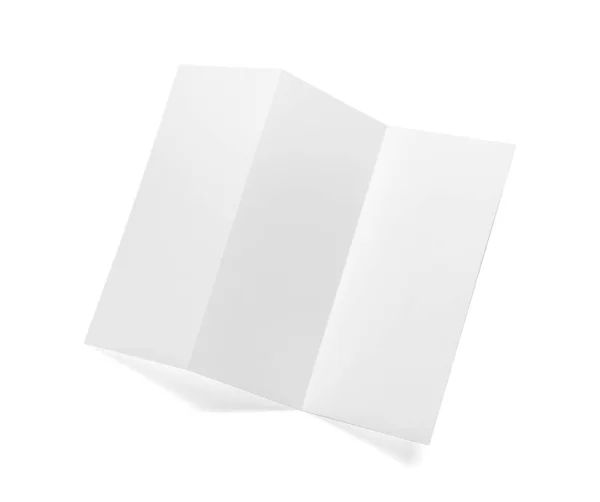 Blank Brochure White Background — Stock Photo, Image