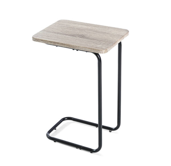 Современный стол на белом фоне