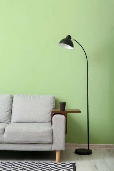 Interior Modern Stylish Living Room Sofa — Stock Photo, Image