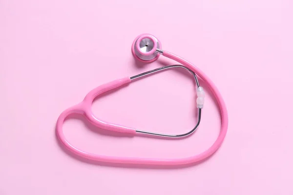 Modern Stethoscope Color Background — Stock Photo, Image